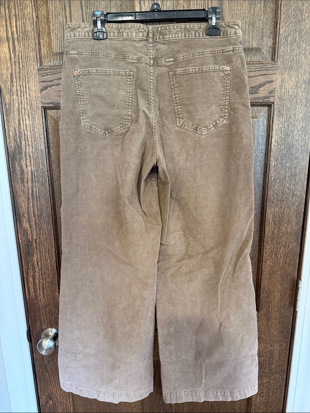 Pilcro Wide-Leg Baggy Corduroy Jeans in Light Brown Size 31 - Picture 9 of 12